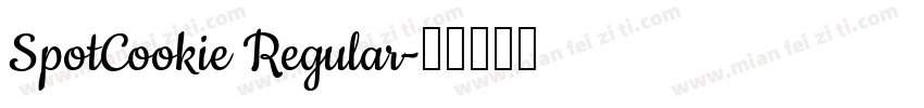 SpotCookie Regular字体转换